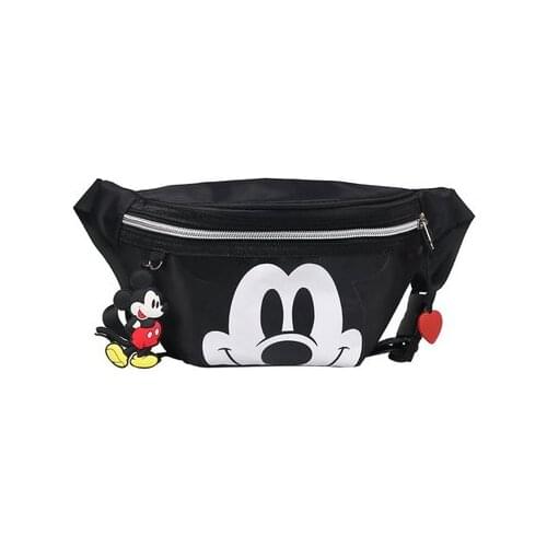 Disney children fashion waist bag boy girl cute cartoon kindergarten shoulder bag coin purse wild princess chest bag mickey bag