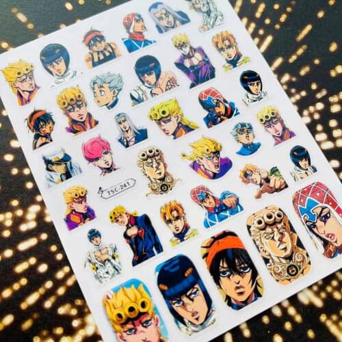 Newest TSC-241 JOdesign colorful designs 3d nail art sticker nail decal accessories