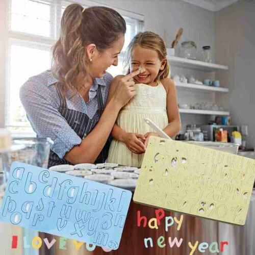 New Cake Tool Acrylic Capital Alphabet/Number Embossed Tools Cake Cutter Stamp Fondant Decorating Letter Cutter Cake/Cookie S1M5