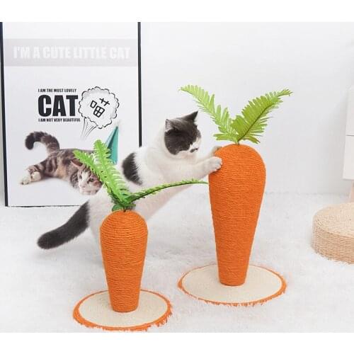 Sisal climbing cat toy radish two-color sisal simulation pet supplies pets toys