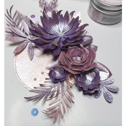 Uniquely Designed Chrysanthemum Lucky Flower Metal Cutting Dies For Scrapbooking Embossing Paper Cards Making Crafts Cut Dies
