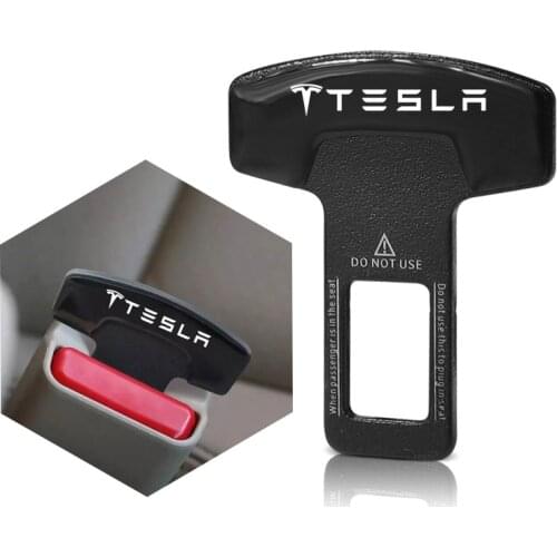 Universal Car Seat Belt Buckle Auto Safety Belt Alarm Canceler Stopper For Tesla Model 3 Model Y Model S Roadster Model X