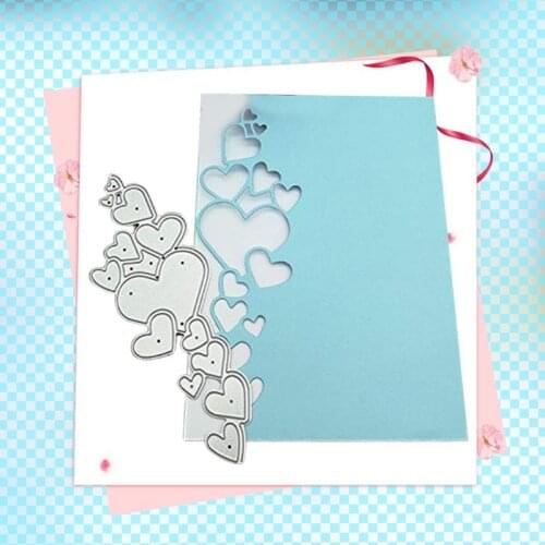 Love Heart Shape Cutting Die Carbon Steel Cuts Scrapbooking Embossing Hollow DIY E56E