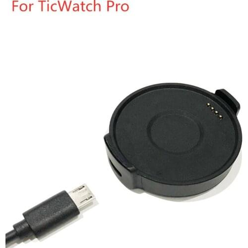 OOTDTY Black USB Charger Charging Dock Data Cable with Stong Magnetic Suction Design for TicWatch Pro Smart Watch Accessories