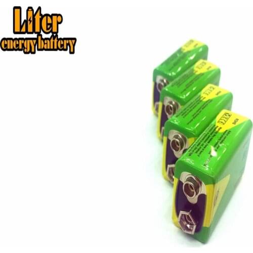 1/2/4x 4.8x2.6x1.7cm Ni-MH Battery 9V 1200mAh Long Lifespan Battery Replacement 9 V 1200mAh Smoke Detectors Alarms Toys Bateria