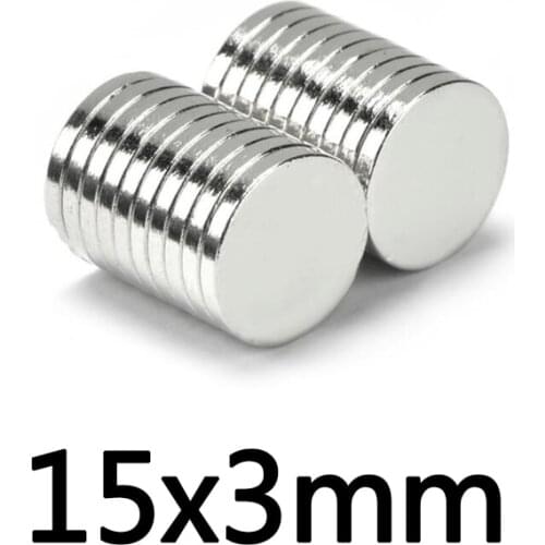 10/20/50pcs 15x3 mm Search Minor Magnet Diameter 15mm x 3mm Bulk Small Round Magnetic 15x3mm Neodymium Disc Magnets 15*3 mm