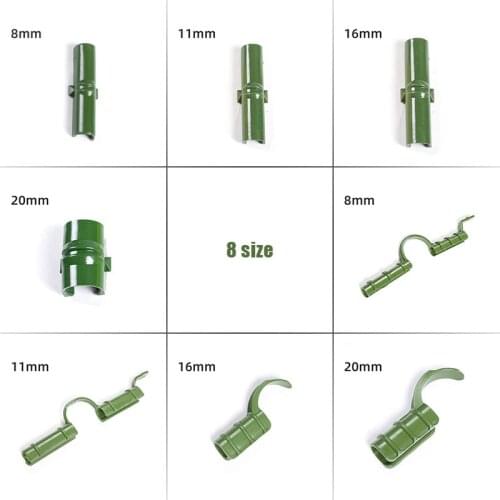 10pcs Greenhouse Frame Pipe Tube Film Clip Clamp Greenhouse Film Brackets Connect Fixed Fittings Garden Shade Net Accessories