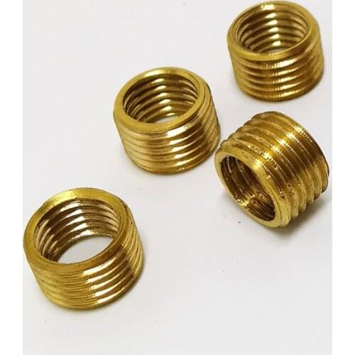 4pcs brass M6 M8 inside thread converted to M10 outside screws bolts adapter screw bolt 1mm pitch