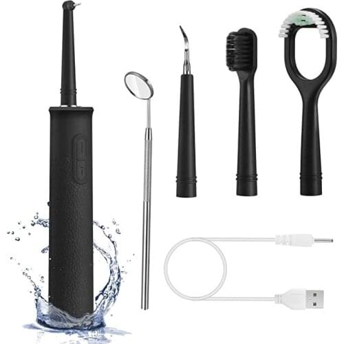 4-In-1 Electric Portable Ultrasonic Scaler Toothbrush Tongue Coating Brush Remove Stain Dental Calculu Teeth Beauty Instrument