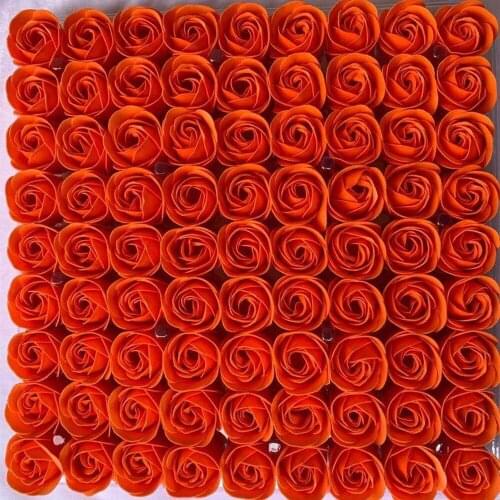 81pcs/set Floral Scented Rose Soap Flower Petal Bath Body Soap Rose Flower Plant Essential Oil Soap Gift For Wedding Party