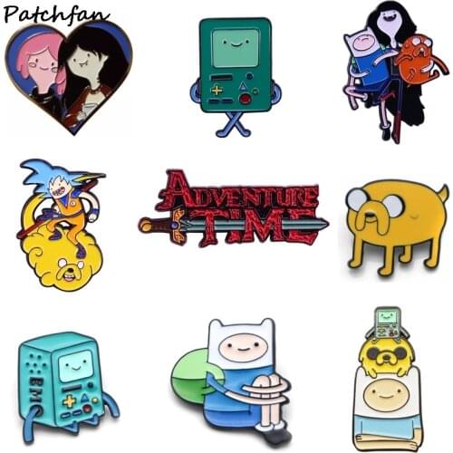 AD801 Patchfan Anime Metal Enamel Pin Collar Funny Badge Lapel Brooch Shirt Jewelry Kids Gift