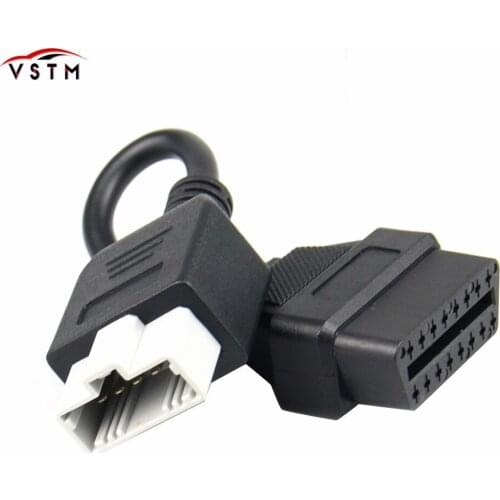 OBD Adapter For Honda 5Pin OBD1 to OBD2 16Pin Female Diagnostic Connector For Honda 5 Pin OBD II Extension Cable Best Price