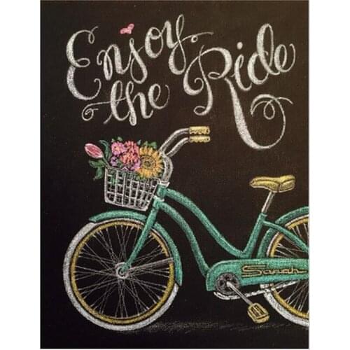 H1213 full diamond painting,5d pictures,full diamond embroidery Bicycle