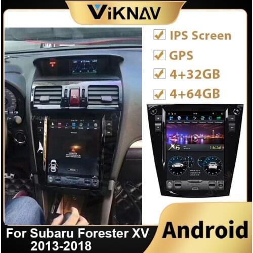 Double din 2din Android car radio multimedia player for Subaru Forester XV 2013-2018 car stereo autoradio vertical Tesla screen