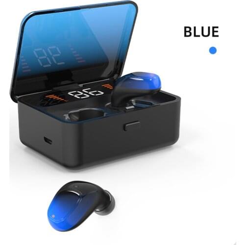 Bluetooth 5.0 Wireless Headphone Earphones Binaural With Digital Three Power Earbuds Gaming Headset TWS With Display