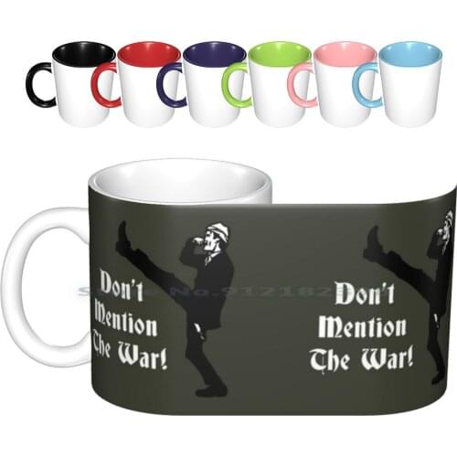 Fawlty Towers-Dont Mention The War Ceramic Mugs Coffee Cups Milk Tea Mug Basil Sybil Fawlty Towers Polly Manuel John Cleese