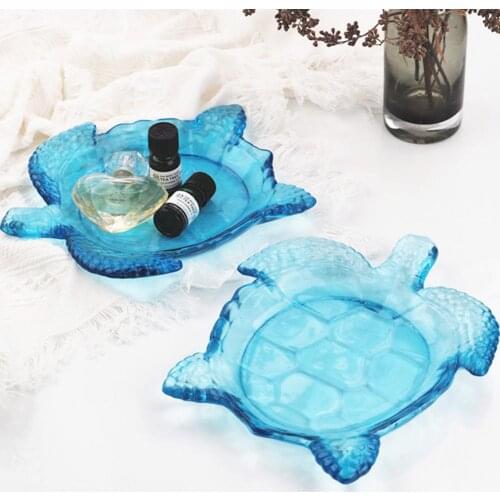 Sea turtle dish Mold Fruit candy nut Snack Dish DIY crystal epoxy resin mould kitchen food Fruit storage box turtle tray mold