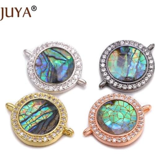 JUYA New Trendy Jewelry Making Supplies 2 Types of Greek Eye/Evil Eye Charms Connectors For Jewelry DIY
