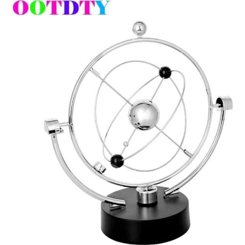 Kinetic Art ! Mobile Milky Way Gizmos Perpetual Motion Spherical Pendulum Revolving Desk Orbital Toy