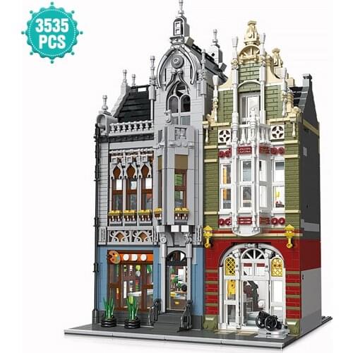 Technical Ideas Street View Architecture Building Blocks Weapons Museum Bricks Assembly Toys Birthday Gift For Adult Friends
