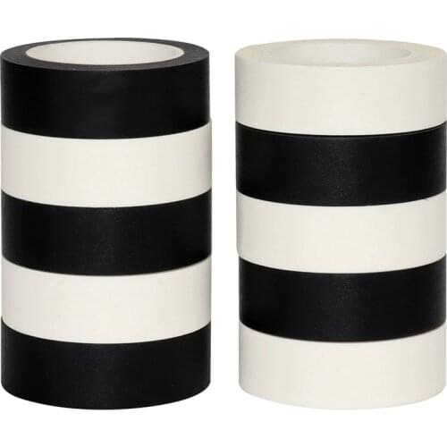 Creative DIY Basic Solid Color Black and White Paper Tape Foreign Trade Supply and Paper Tape Box Set Hand Account Tape
