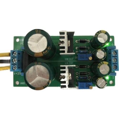 LM317 LM337 DC precision linear adjustable voltage regulator power board Positive and negative adjustable DIY Production kit