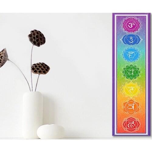 7 Chakra Poster Wall Art Home Decor Wall Pictures For Living Room Canvas Painting Spiritual Art Print Buddha Wall Art