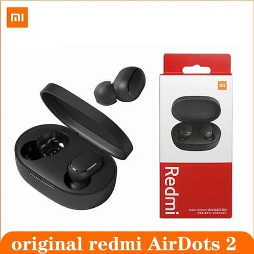 Xiaomi Redmi AirDots 2 Bluetooth True Wireless Earphone BT5.0 5.0 Noise Reduction with Mic AI Control True Wireless Headset