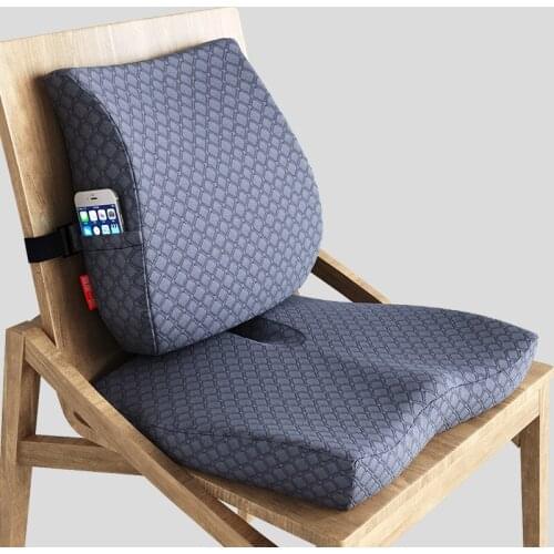 Office Chair Seat Cushion Backrest Sedentary Memory Cotton Pregnant Women Chair Cushion Waist Support