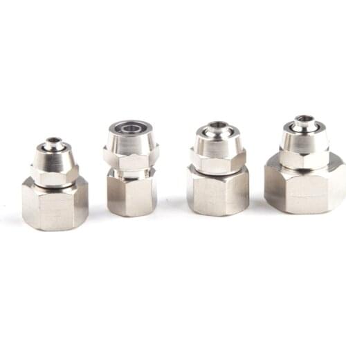 PCF Coper 1/8" 1/4" 3/8" 1/2" BSP female thread pneumatic connector push into quick connector air connector OD 4 6 8 10MM