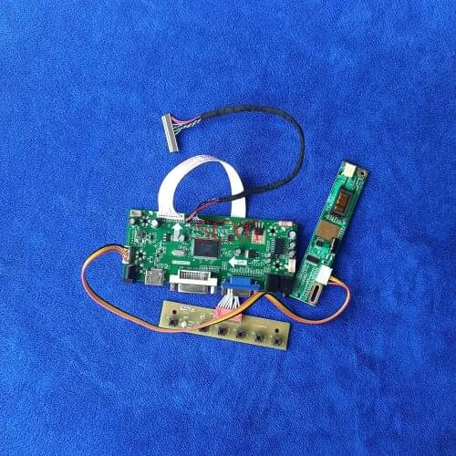 Fit TD141TGCD1/TD141TGCD2/BT141XG01/QD141X1LH12 1024*768 Monitor Controller Board VGA DVI HDMI-compatible LVDS 30-Pin 1CCFL Kit