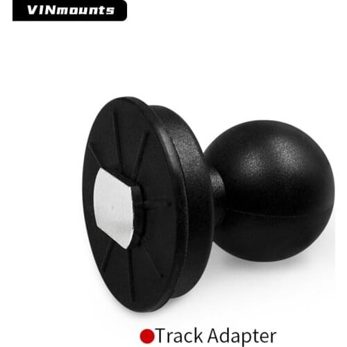Track Adapter with 1 Inch Rubber Ball & T-Bolt Attachment