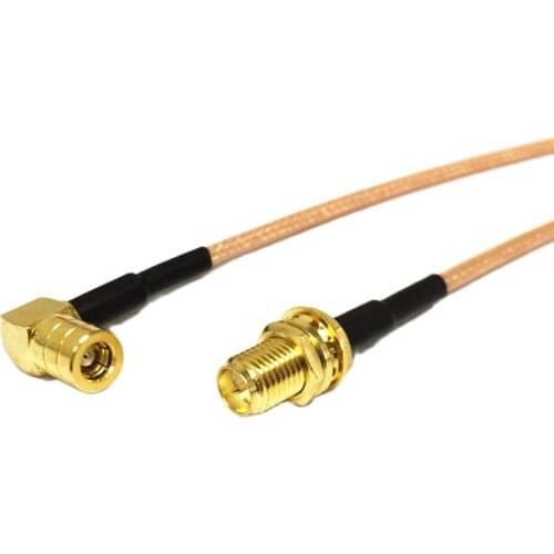 RP SMA female nut to SMB female right angle RA RF jumper cable RG316 15m/30cm/50cm/100cm wholesale NEW