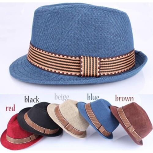 Baby Hat Children Jazz Straw Cap Baby Boys Girls Hat Baby Cap Kids Sun Cap European American Style 2-6T