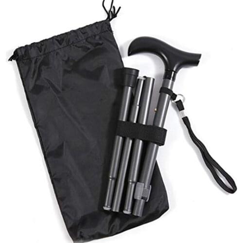 Outdoor Sports Bag Walking Camping Sticks Carrying Pouch Case Folding Cane Storage Bags Durable Holder Bag With Drawstring