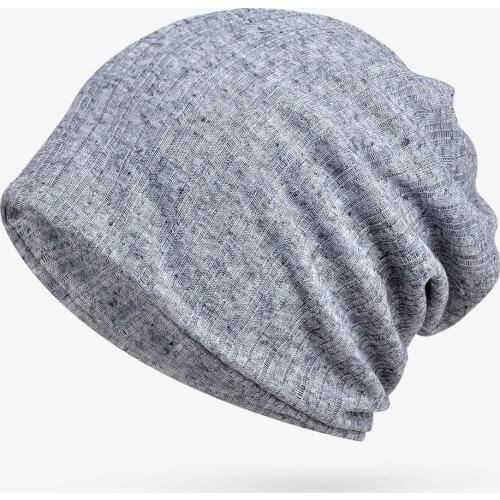 Spring Summer Fall Hiphop Punk Rock Plain Beanie Hats Turban Hat For Women Beanie Bonnet Femme Baggy Beanies For Men Women