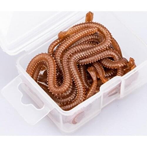 1 Box Vivid Bionic Nereis Lures Freshwater Earthworm Soft Bait for Fishing Box Vivid Bionic Nereis Lures Freshwater Earthworm