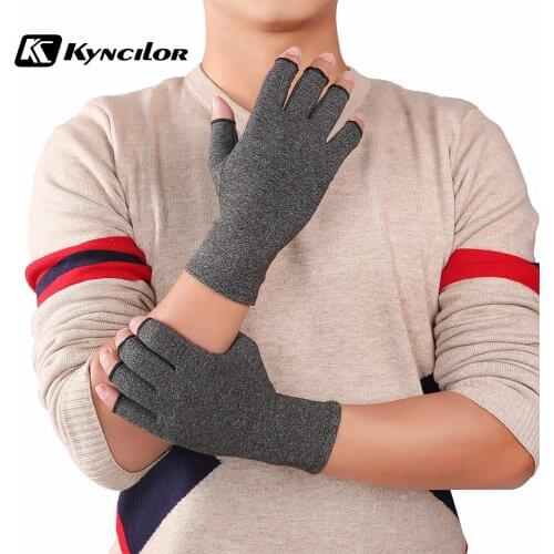 1 Pair Compression Arthritis Gloves Premium Arthritic Joint Pain Relief Hand Gloves Therapy Open Fingers Compression Gloves