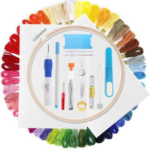 10-40cm mini wood embroidery cross stitch Bamboo hoop for kit ring embroidery hoop frame large sewing tools Threads Floss Skein