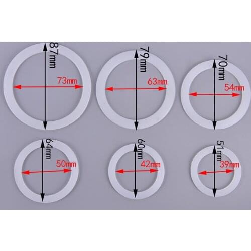 2 Stks/partij Siliconen Afdichtring Flexibele Washer Pakking Ring Keuken Koffie Onderdelen Makers Accessoires O-Ring Seal
