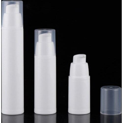 Free shipping - 50ml white airless bottle,cosmetic package,cosmetic container,pump bottle