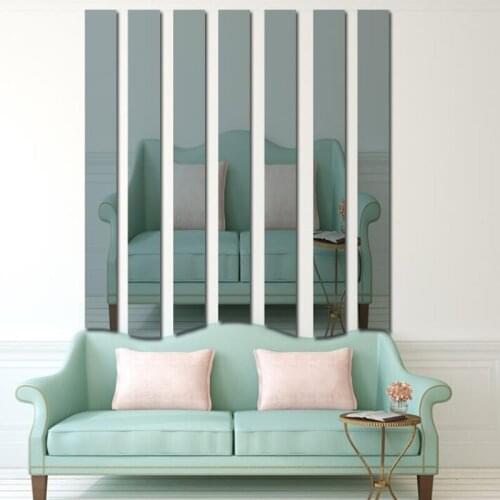 5pcs Gold Silver Decoration Sticker Diamond Free Combination Acrylic Mirror Living Room Bedroom TV Sofa Background Wall Sticker