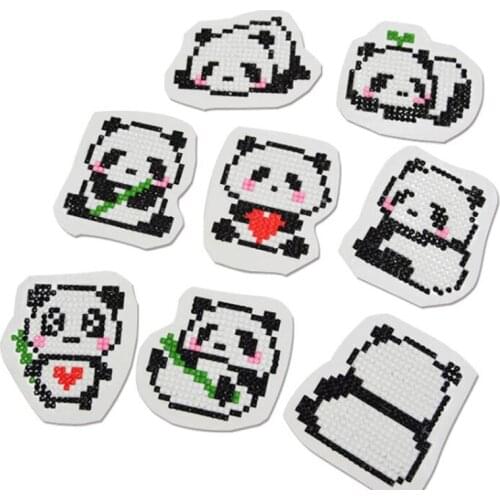 5D DIY Mini-Pattern Diamond Embroidery Cartoon Animal Diamond Painting For Children Round Diamond Sticker For Cup Book