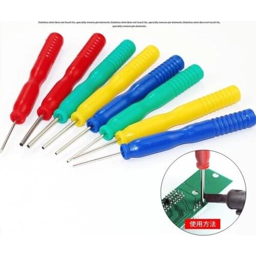 8 x Non-stick tin stainless steel hollow needle welding auxiliary maintenance tool through circuit board disassembly machine des