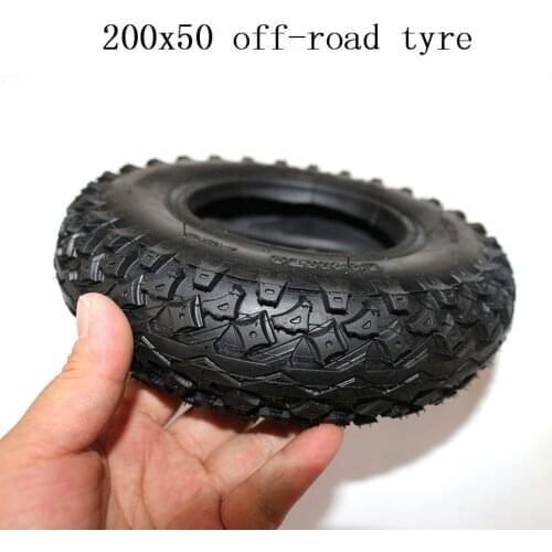 Electric vehicle accessories 8 inch 200 X50 rubber tire internal and external tire, electric vehicle cross country tire wheel sk