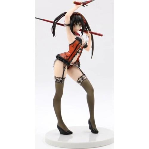 25cm Anime Date A Live Tokisaki Kurumi Anime Figure PVC Action Figure Toy Collectible Model Doll Gift