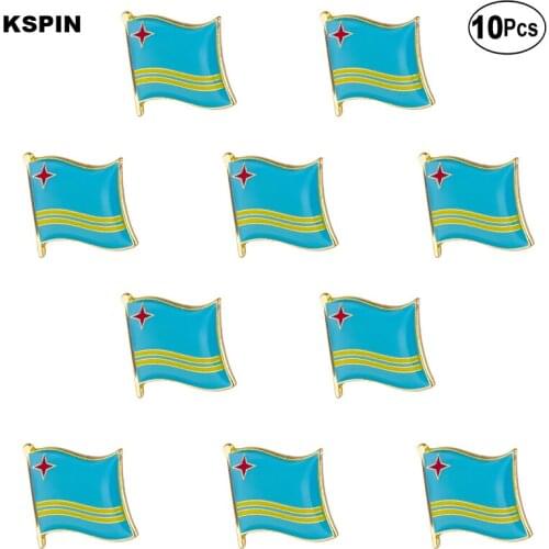 ARUBA Flag Lapel Pin Flag badge Brooch Pins Badges 10Pcs a Lot