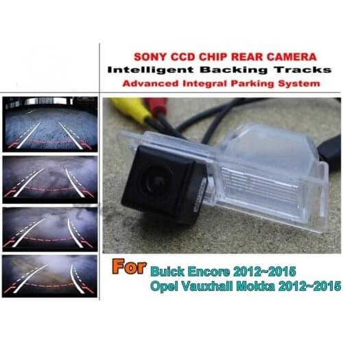 For Buick Encore / Opel Mokka 2012~2015 Intelligent Car Parking Camera / with Tracks Module Rear Camera CCD Night Vision