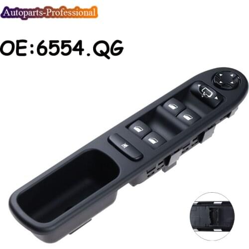 For Peugeot 207 Citroen LHD Master Power Window Control Switch 6554.QG 6554QG 6490.EH 6554.QF 96642444XT Car