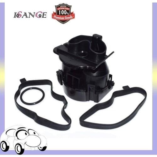 ISANCE Crankcase Oil Breather Turbo Separator Filter 11127799366 For BMW 1 3 5 Series E46 E60 E61 E81 E90 X3 118 120 320 318 520